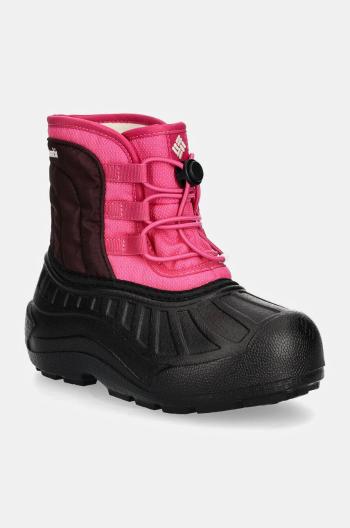 Dětské zimní boty Columbia POWDERBUG SNOWLITE LACE růžová barva, 2103521