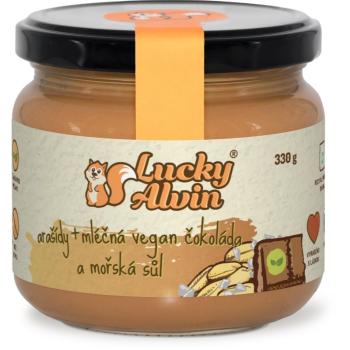 Lucky Alvin Arašídy + mléčná vegan čokoláda + mořská sůl ořechová pomazánka 330 g