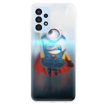 Odolné silikonové pouzdro iSaprio - Mimons Superman 02 - Samsung Galaxy A13