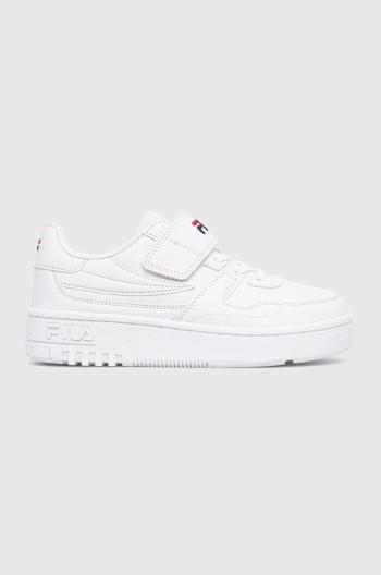 Dětské sneakers boty Fila FXVENTUNO VELCRO bílá barva