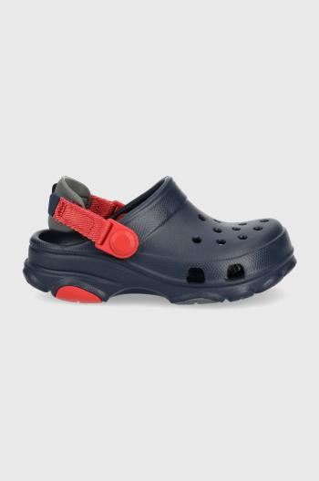 Dětské pantofle Crocs tmavomodrá barva