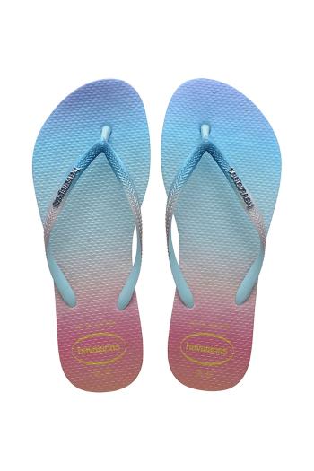 Šľapky Havaianas SLIM GRADIENT dámske, na plochom podpätku, 4146908-0001