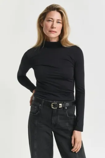 ROLÁK GANT LIGHT COTTON LS TURTLENECK BLACK