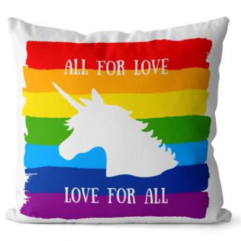 Vankúš LGBT Unicorn (Velikost: 40 x 40 cm)