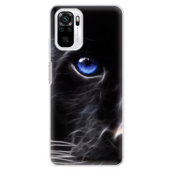 Odolné silikonové pouzdro iSaprio - Black Puma - Xiaomi Redmi Note 10 / Note 10S