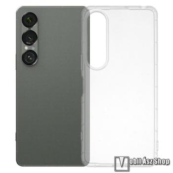 Sony Xperia 1 VII, Telefontok, Szilikon, Légpárnás keret, Átlátszó