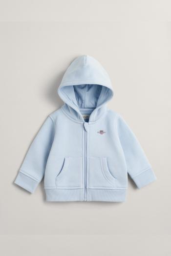 MIKINA GANT SHIELD ZIP HOODIE FRESH BLUE