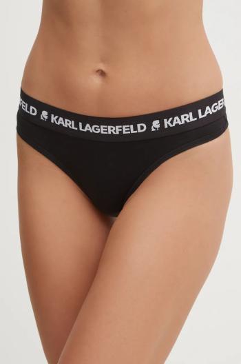 Tanga Karl Lagerfeld 3-pack černá barva, 246W2113