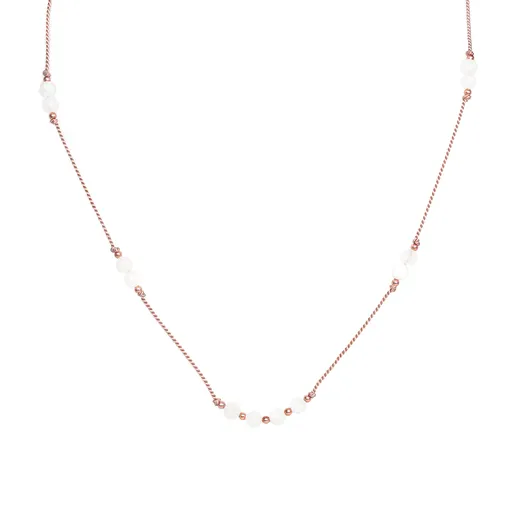 Agato Šňůrkový náhrdelník s měsíčním kamenem HE34K3RG-LP