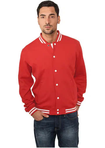 Urban Classics College Sweatjacket red - 2XL
