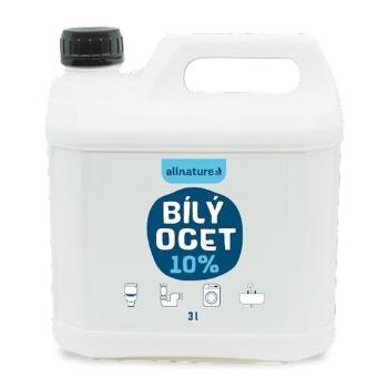 Allnature Bílý ocet 10%, 3000 ml