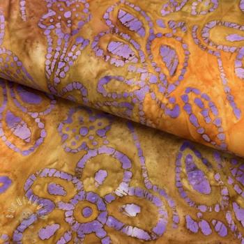 Bavlněná látka UNIQUE BATIK design G ochre