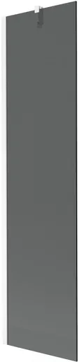 MEXEN/S Next vanová zástěna FIX 50 x 150, grafit, bílá 895-050-000-00-40-20