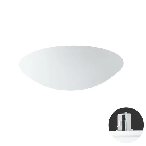 OSMONT AUR59860 AURA V5 stropní/nástěnné skleněné polovestavné svítidlo bílá IP44 4000 K 24W LED
