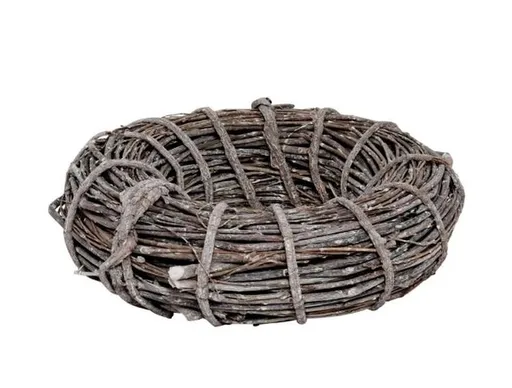 Šedo-hnědý věnec z vrbových větví Branch - Ø 30*9 cm 463186-030-836
