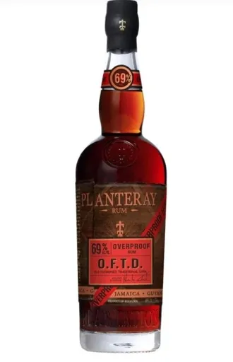 Planteray  overproof O.F.T.D. 69% 0,7l