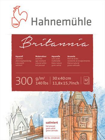 Blok pro akvarel HHM Britania 30x40cm 300g hot pressed