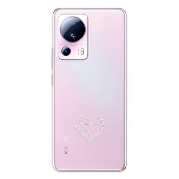 Odolné silikonové pouzdro iSaprio - čiré - Digital Love - Xiaomi 13 Lite