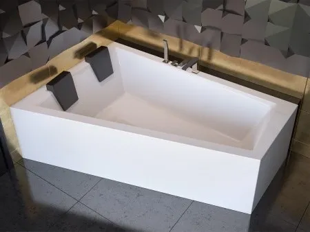 BESCO Asymetrická vana INTIMA DUO Nožičky k vaně Bez nožiček, Rozměr vany 170 × 125 Způsob provedení Levé VANINTID17L