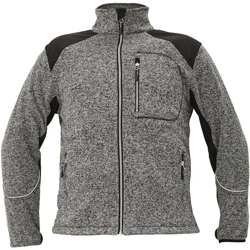 Cerva Pánská pletená mikina BOYER - Šedá | XL