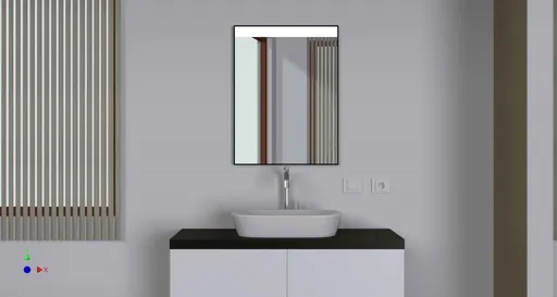 HOPA Zrcadlo s LED osvětlením METUJE Rozměr A 60, Rozměr B 3.5, Rozměr C 80 ZRPITR8060