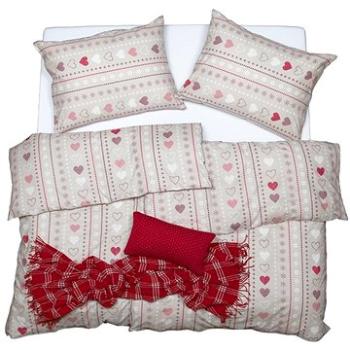 SCANquilt povlečení KLASIK home béžovovínová (32916)