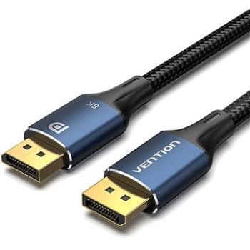 Vention Cotton Braided DP (DisplayPort) 1.4 Cable 8K 1m Blue Aluminum Alloy Type (HCELF)