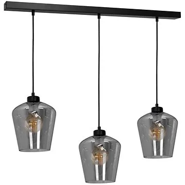 Lustr na lanku SANTIAGO 3xE27/60W/230V černá (120864)