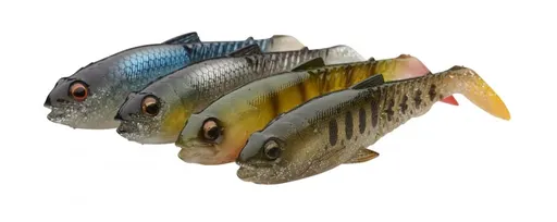 Savage Gear Gumová nástraha Craft Cannibal Paddletail Clear Water Mix 4pc,Savage Gear Gumová nástraha Craft Cannibal Paddletail Clear Water Mix 4pc