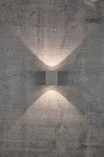 NORDLUX venkovní nástěnné svítidlo Canto Kubi 2 2x6W LED šedá čirá 49711010