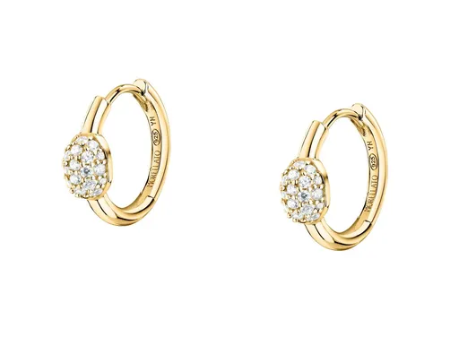 Morellato Pozlacené kruhy s kubickými zirkony Pave` SAZB17