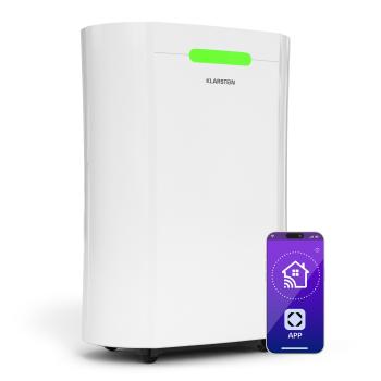 Klarstein AeroDry Smart 12 odvlhčovač vzduchu, 12 l/den, 18 m², senzor vlhkosti, ovládání pomocí aplikace, 135 m³/h