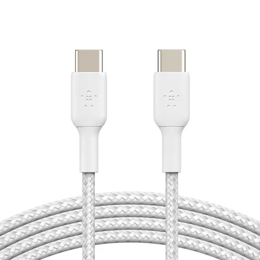 Belkin BOOST CHARGE™ USB-C/USB-C kabel, 2m, bílý - odolný