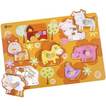 Teddies Puzzle deskové obrysové farma (6927049004179)