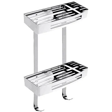 SAPHO SMART polička do sprchy dvoupatrová, leštěný nerez                                             (XJ612)