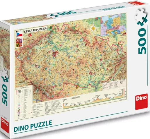 Mapa České Republiky 500 puzzle
