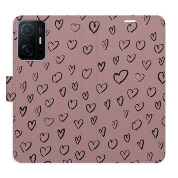 Flipové pouzdro iSaprio - Heart Dark 02 - Xiaomi 11T / 11T Pro