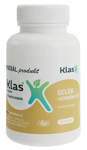 Klas Selen + vitamín C a E 90 tablet