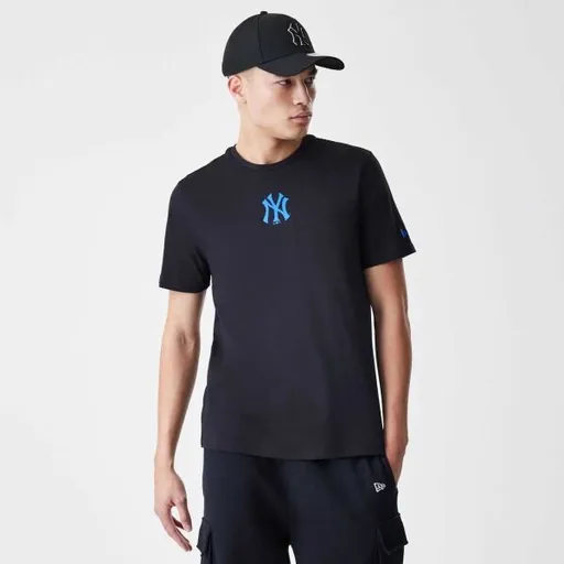 New Era NEW YORK YANKEES MLB LOGO Pánské triko, černá, velikost