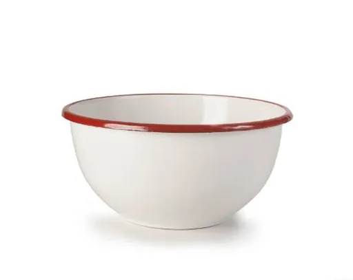 Smaltovaná miska červeno bílá 14cm - Ibili