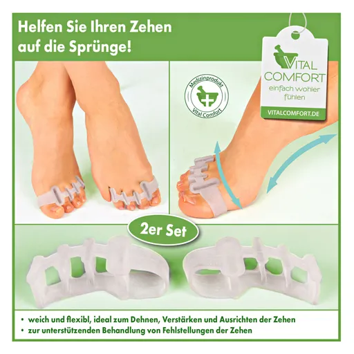 1 pár oddělovačů prstů