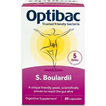 Optibac Saccharomyces Boulardii probiotika pro podporu trávení 40 cps