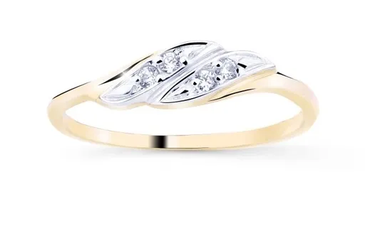 Cutie Diamonds Bicolor prsten ze zlata s diamanty DZ8021-10-X-1 61 mm