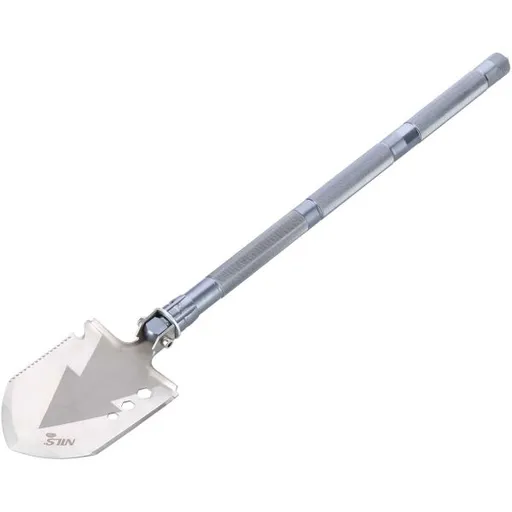 NILS NC1701 Multifunkční skládací lopatka, stříbrná, velikost