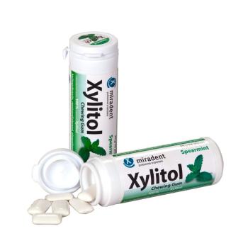 Miradent Xylitol žvýkačky SPEARMINT 30 ks