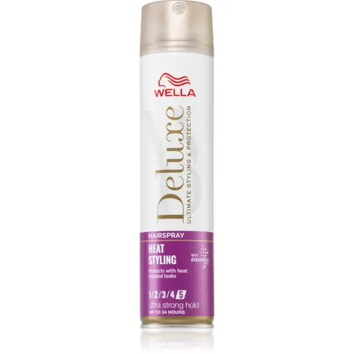 Wella Deluxe Heat Styling lak na vlasy pro tepelnou úpravu vlasů 250 ml