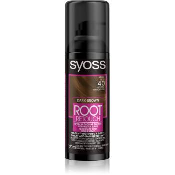 Syoss Root Retoucher tónovací barva na odrosty ve spreji odstín Dark Brown 120 ml