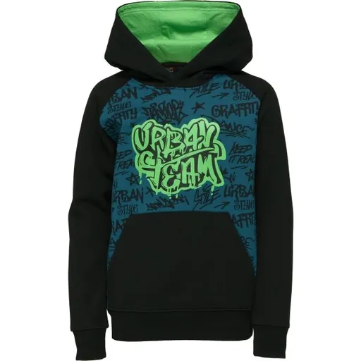 Lewro BEREL Chlapecká mikina, černá, velikost 128-134