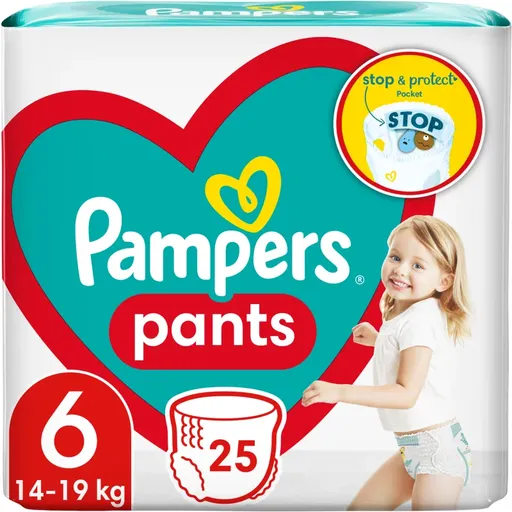 Pampers Pants Size 6 jednorázové plenkové kalhotky 13-19 kg 25 ks