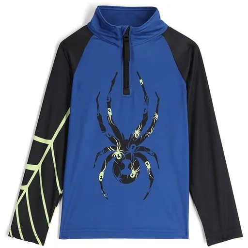 Spyder BUG 1/2 ZIP Chlapecký lyžařský rolák, modrá, velikost 7Y